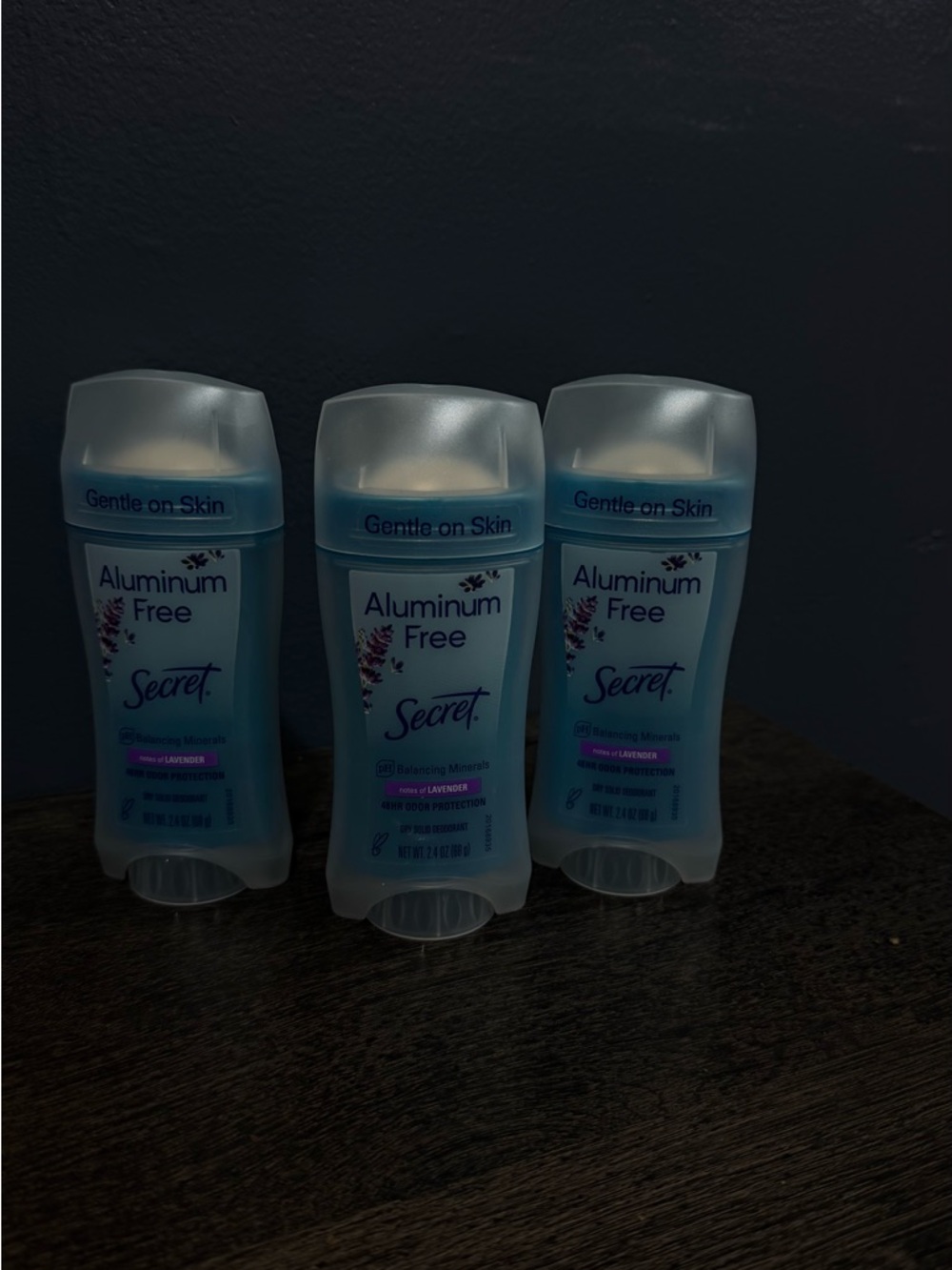 Secret Aluminum Free Deodorant Stick - Lavender (3 Pack)